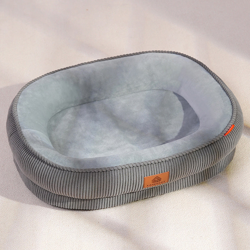 Medium-Sized Dogs Ultra-Soft Fabric Pet Bed