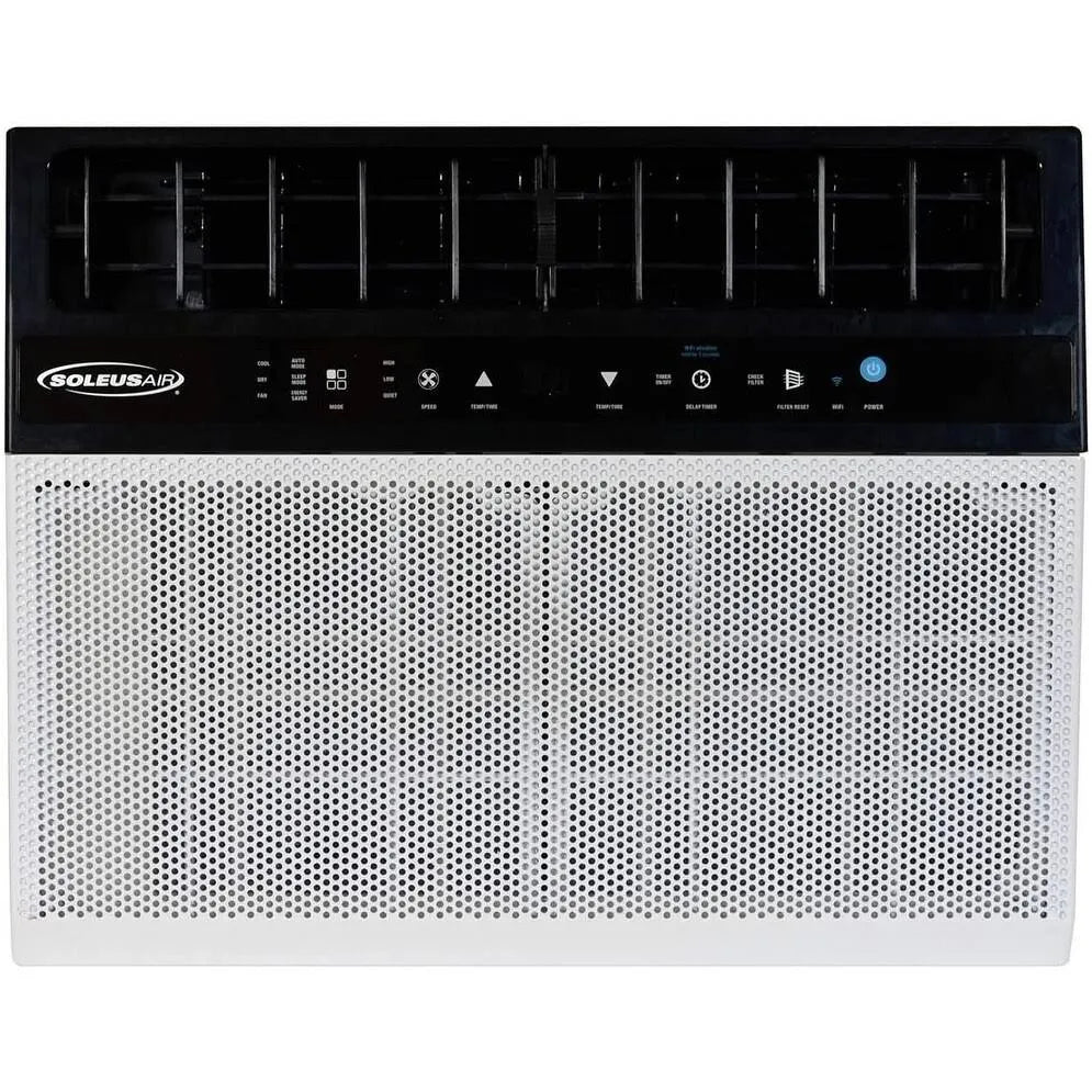 8,000 BTU Hybrid Saddle Window Air Conditioner with WiFi, White