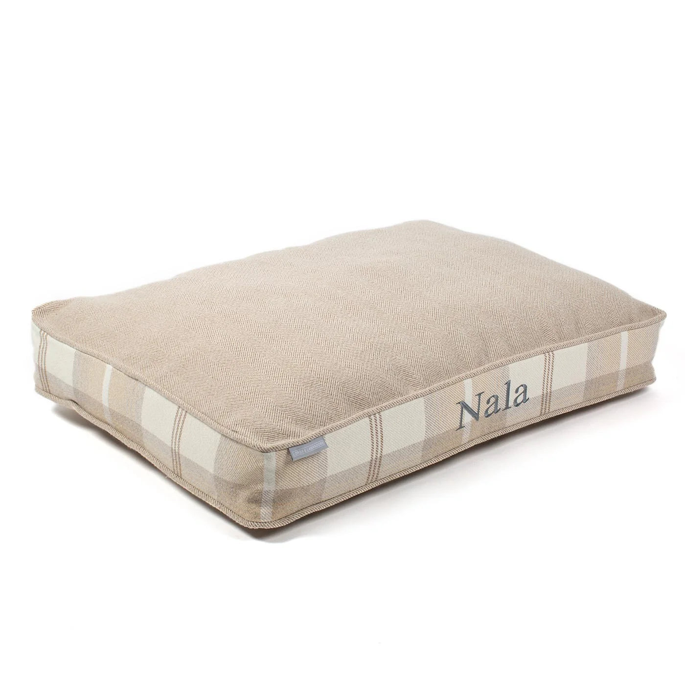 Dog Cushion in Balmoral Natural Tweed