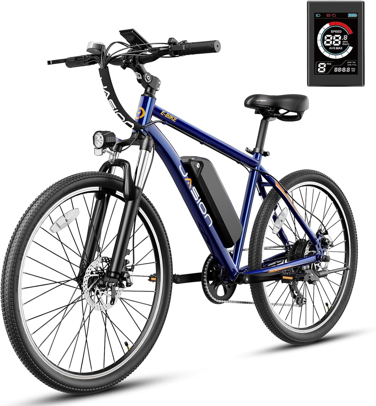 500W Electric Bike, 40-Mile Range, 20 MPH Top Speed