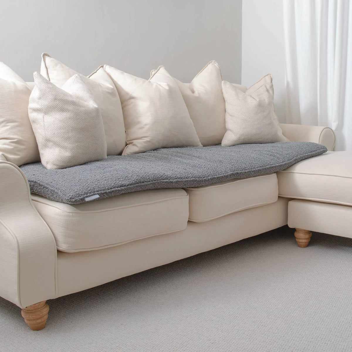 Couch Topper in Bouclé
