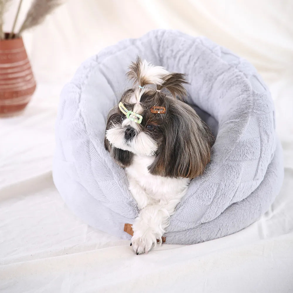 Dog Plush Bed Soft Cat Warm Bed