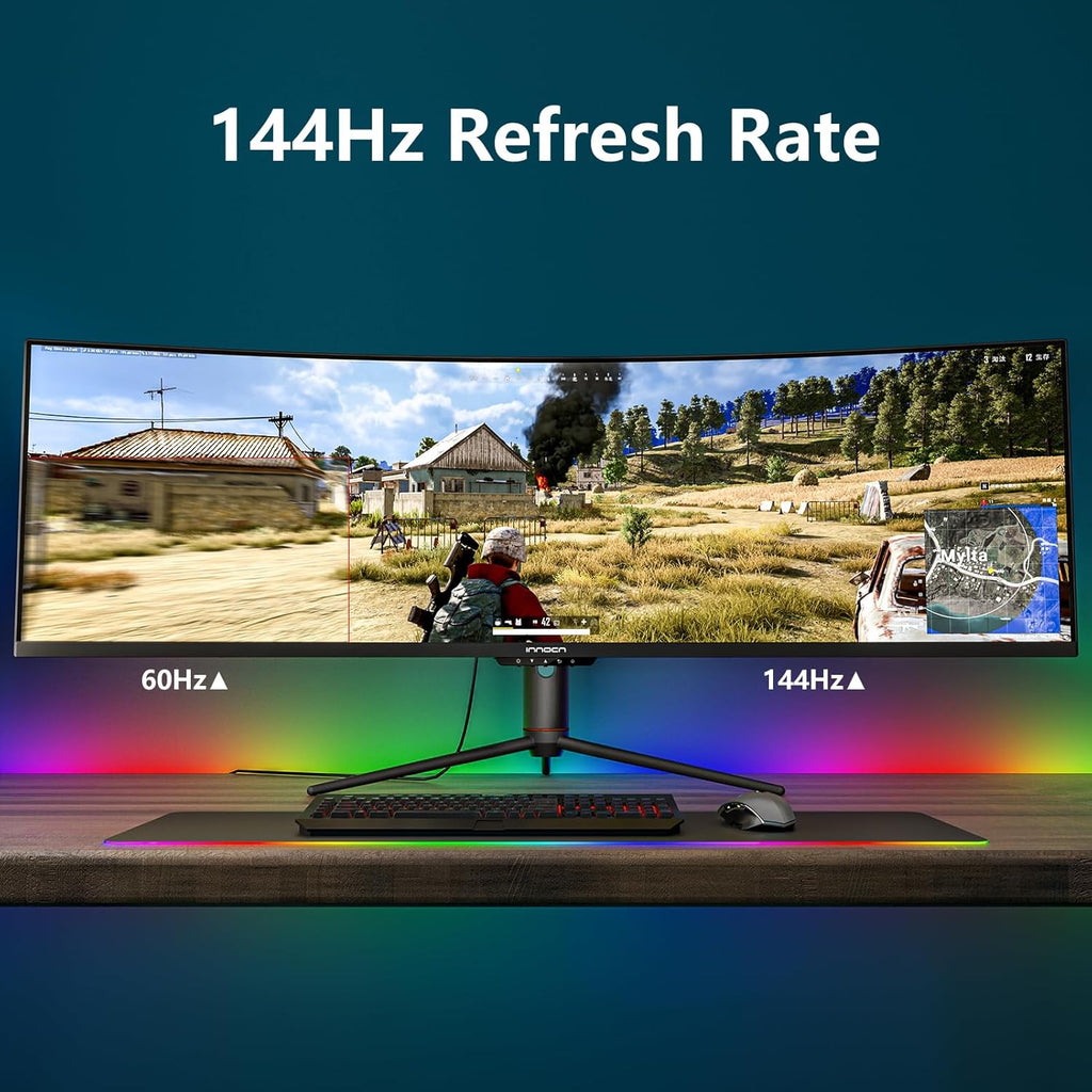 49-Inch Curved Gaming Monitor, 144Hz, HDR400, USB-C