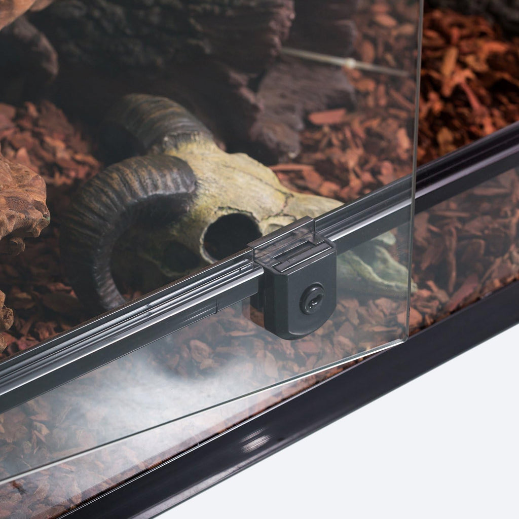 50-Gallon Glass Reptile Terrarium with Double Hinged Doors and Screen Ventilation, 36 x 18 x 18-Inch