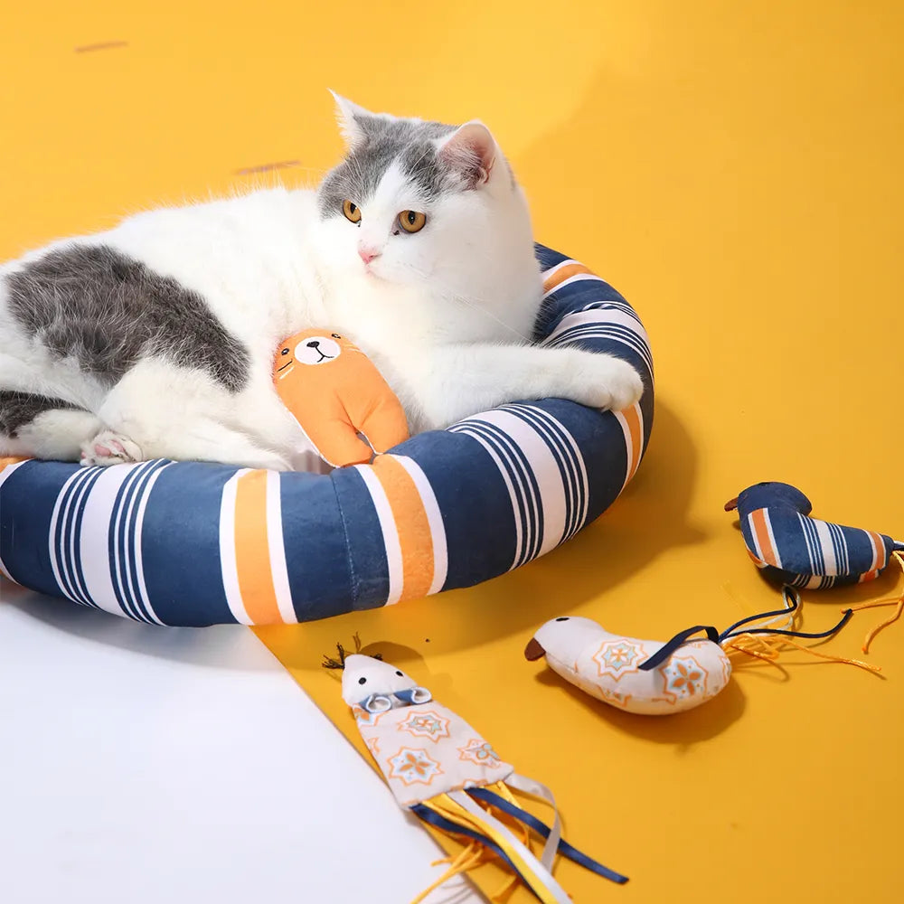Cat Donut Bed Pet Dog Round Bed