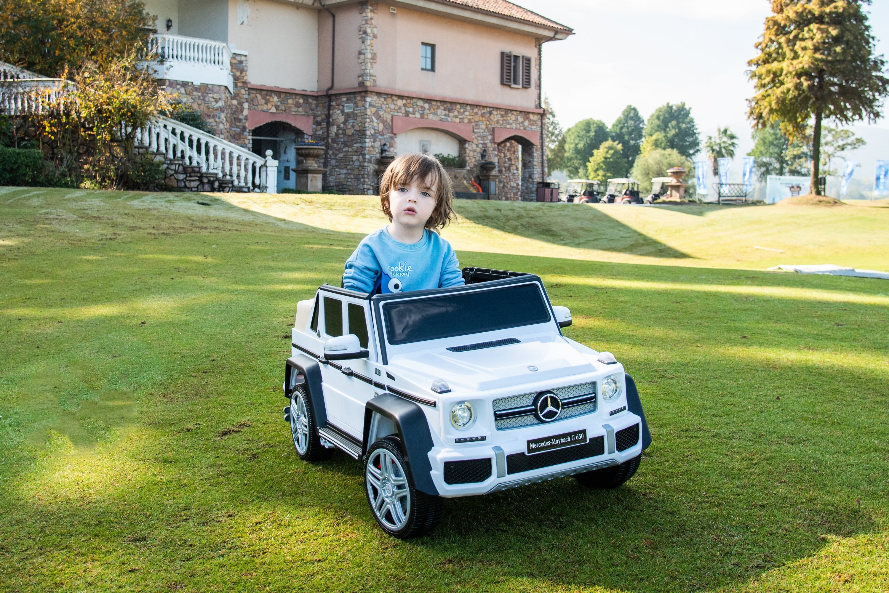 2026 Licensed 12V Mercedes Maybach G650s 4WD Kids Ride On 1 Seater Car with RC
