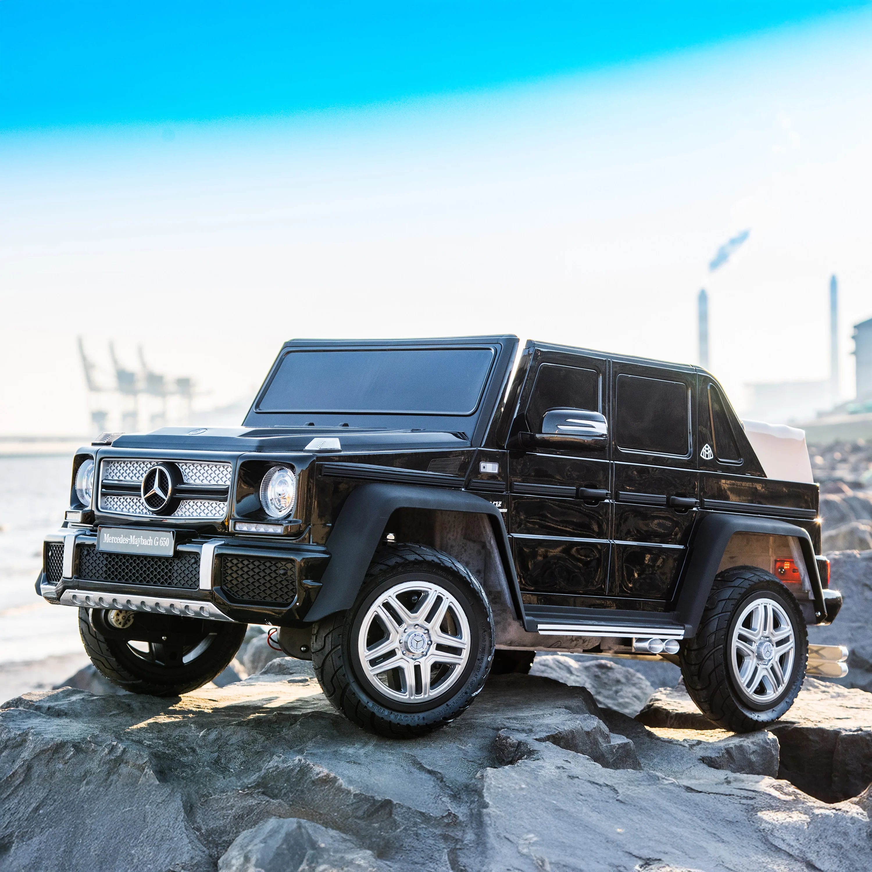 2026 Licensed 12V Mercedes Maybach G650s 4WD Kids Ride On 1 Seater Car with RC