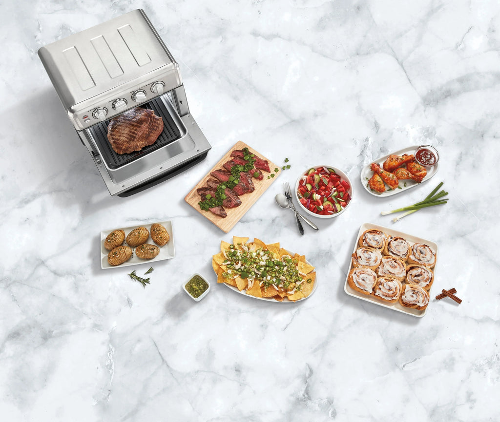 Air Fryer Toaster Oven with Grill, Stainless Steel