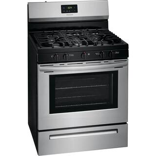 30-Inch 5-Burner Freestanding Gas Range, Stainless Steel