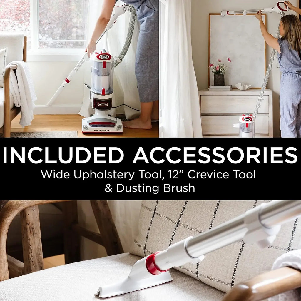 Professional Lift-Away Upright Vacuum Cleaner with HEPA Filter, Swivel Steering and LED Headlights