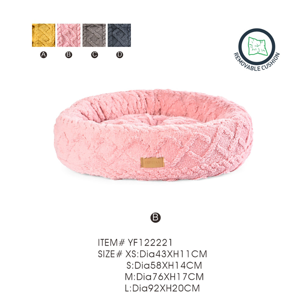 Luxury Round Dog Bed Soft Pet Bed