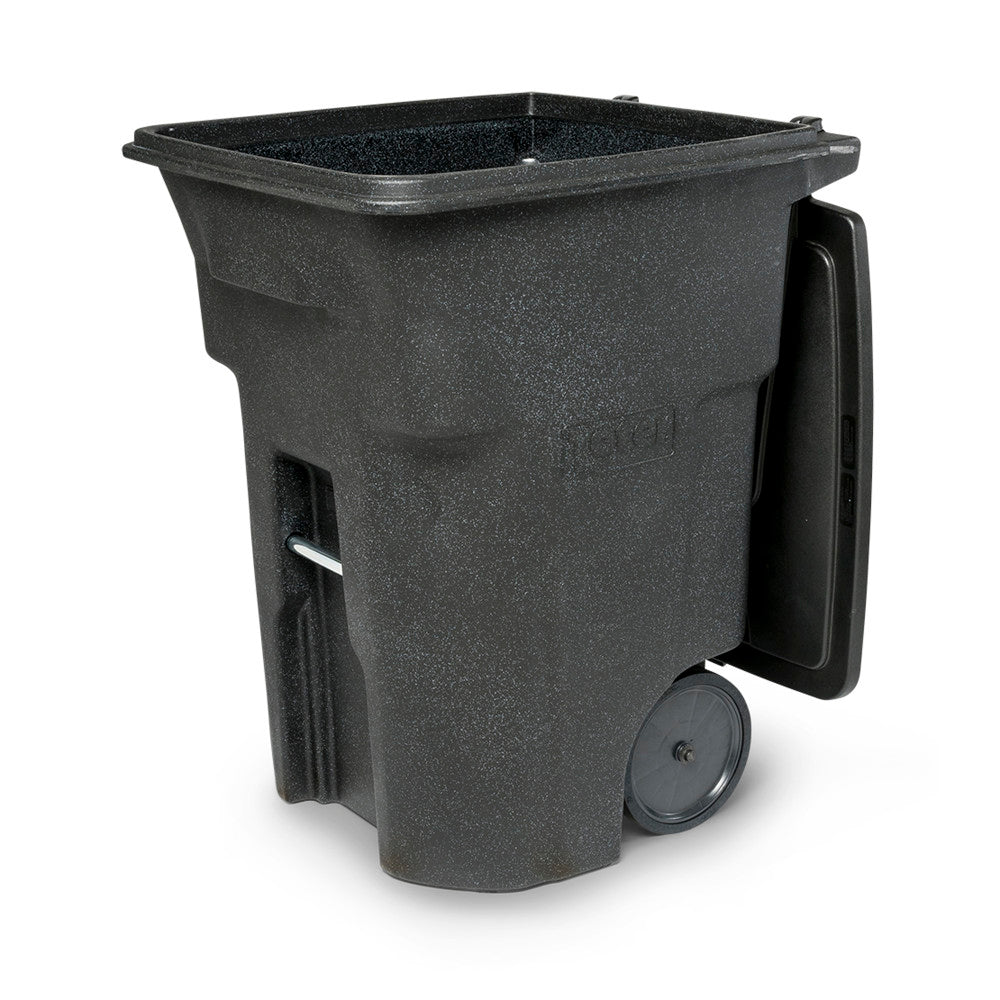 96-Gallon Outdoor Trash Can with Smooth-Rolling Wheels and Lid