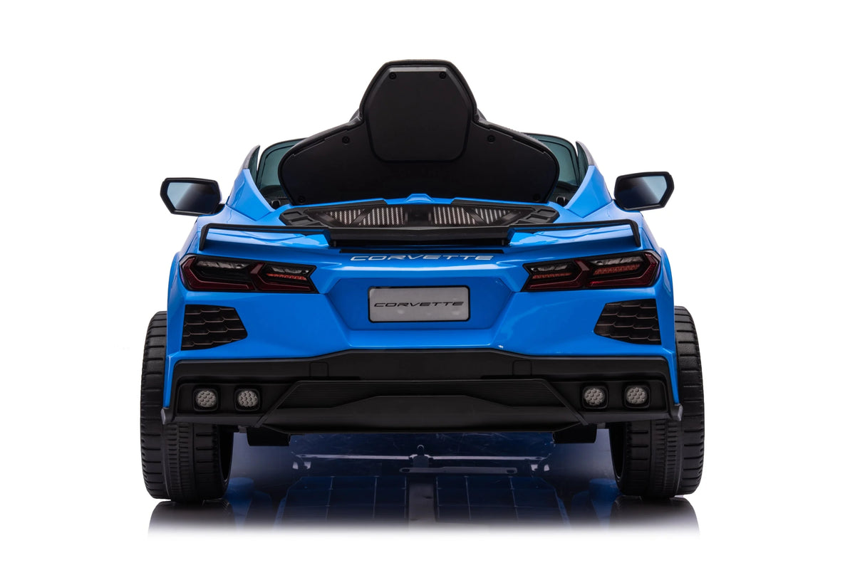 12V Chevrolet Corvette C8 Kids Ride On One Seater Electric Car with RC