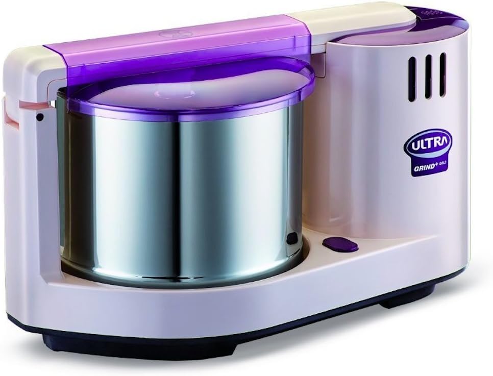 2L Wet Grinder with Atta Kneader, 110V Tabletop Electric Grinder for Indian Cooking, Rice, Lentils and Batter Preparation