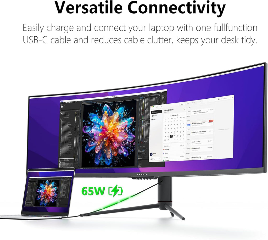 49-Inch Curved Gaming Monitor, 144Hz, HDR400, USB-C