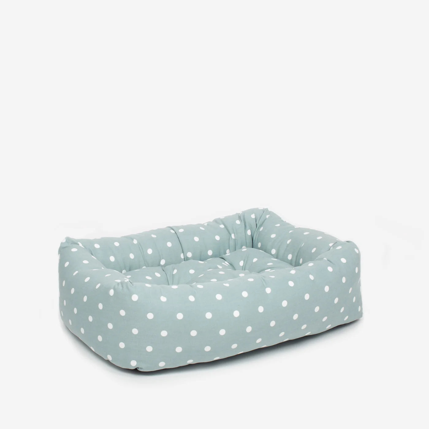 Cozy & Calming Puppy Cage Bed in Spots & Stripes