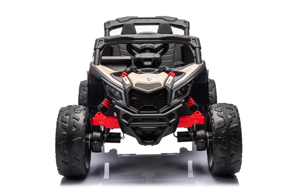 Licensed 24V Can Am Maverick Kids Ride On One Seater UTV, Rubber Tires, Leather Seat with RC