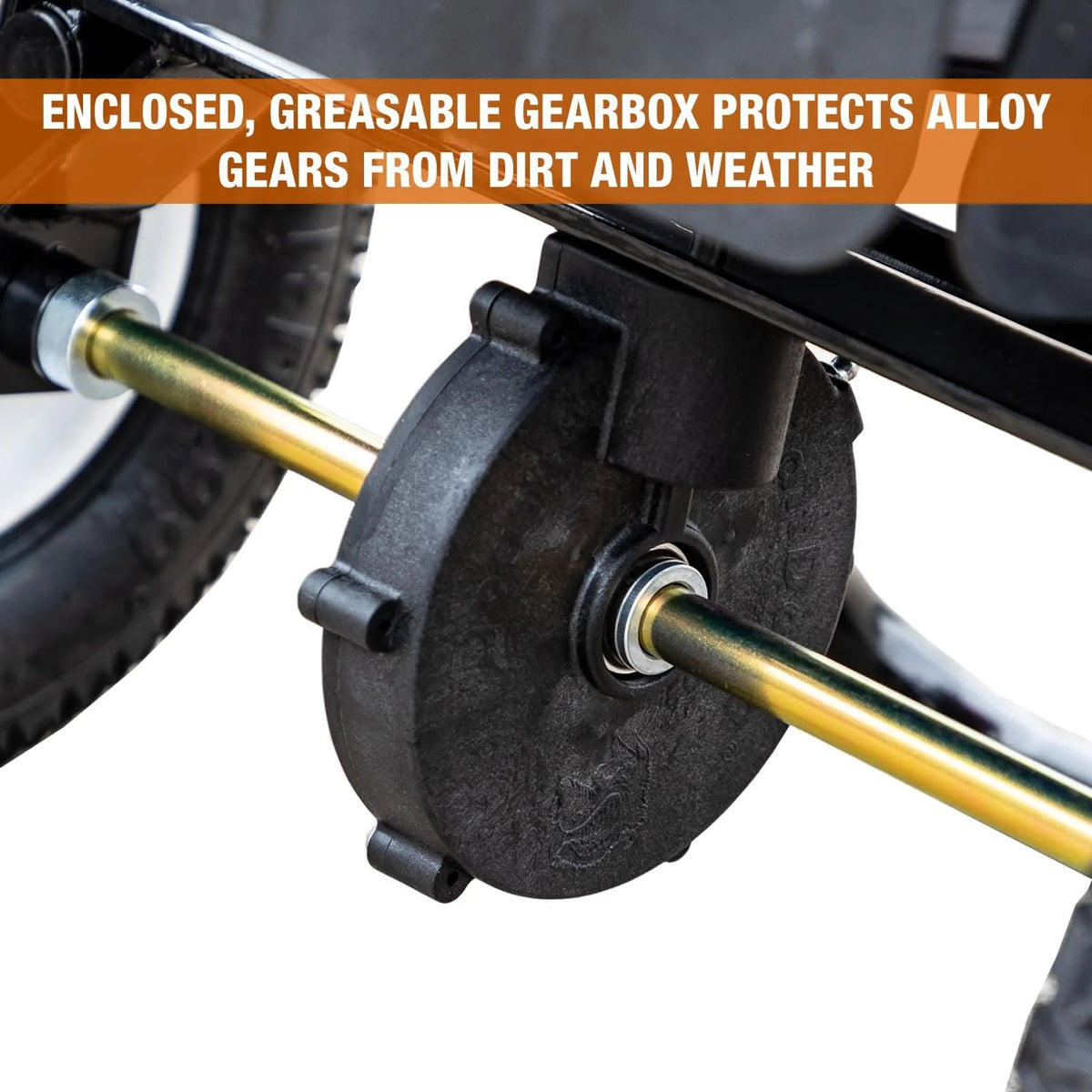 100-Lb. Walk-Behind Push Spreader for Salt, Ice Melt and Snow Melt with Grate and Cover