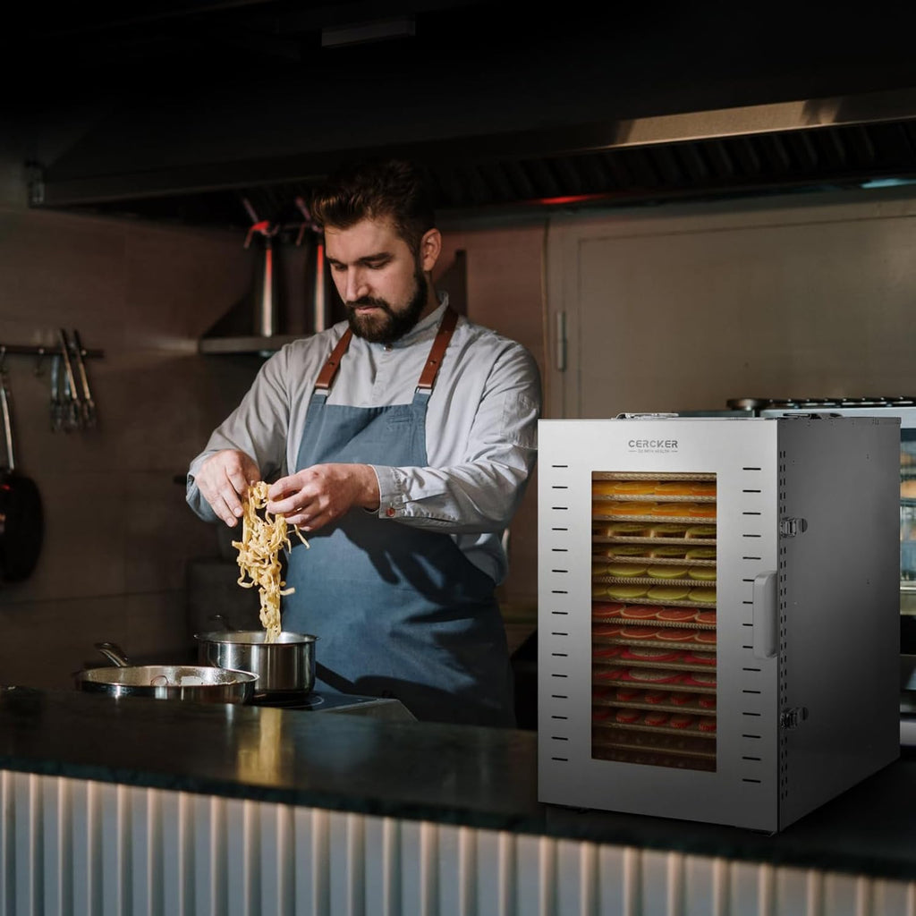 Commercial Food Dehydrator 16 Trays 1500W 70-190F Large