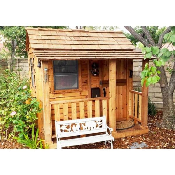 6-Ft. Cedar Playhouse with Windows and Dutch Door