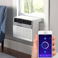 8,000 BTU Hybrid Saddle Window Air Conditioner with WiFi, White