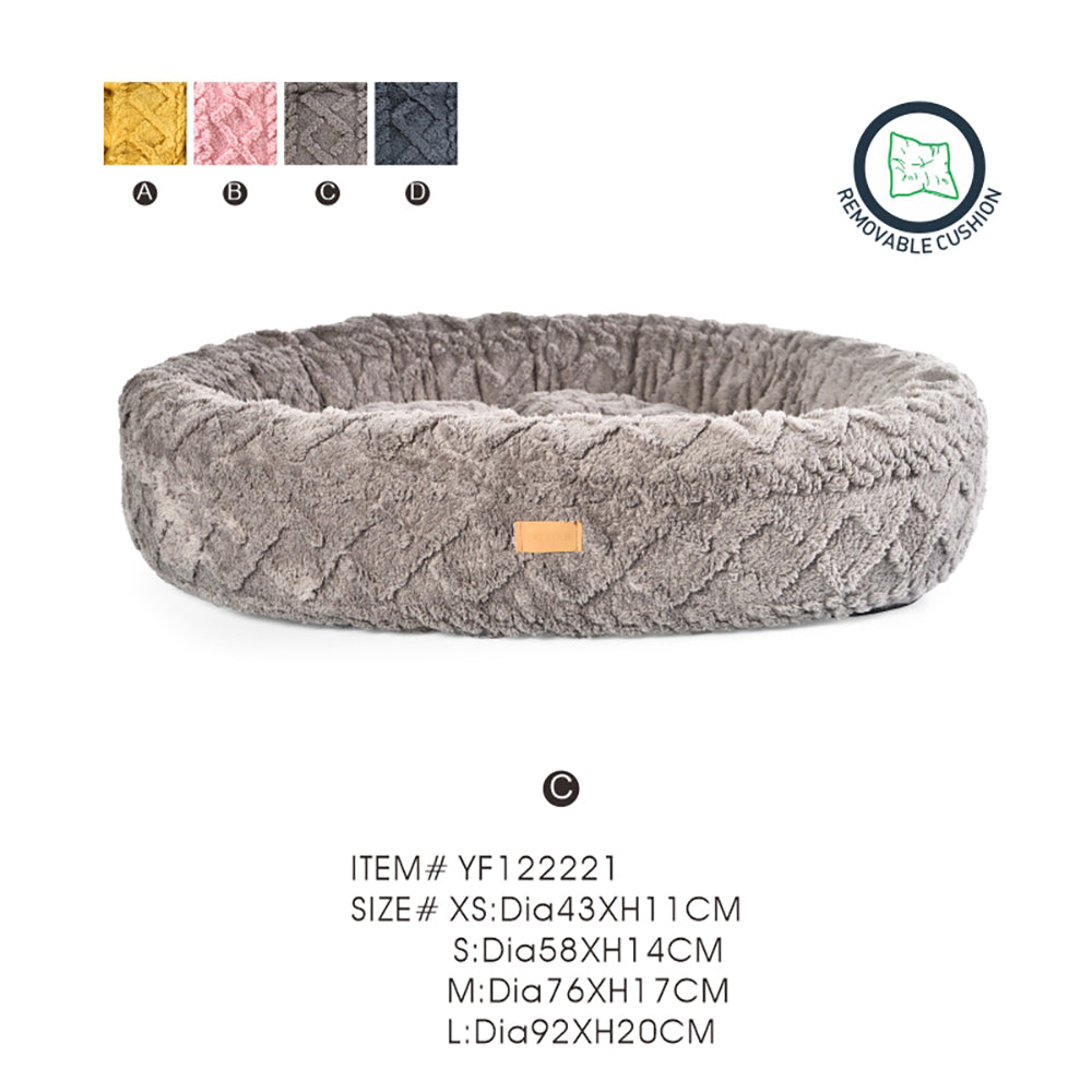 Luxury Round Dog Bed Soft Pet Bed