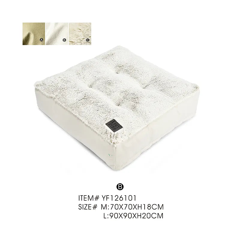 Fluffy Dog Cushion Big Raised Dogs Bed