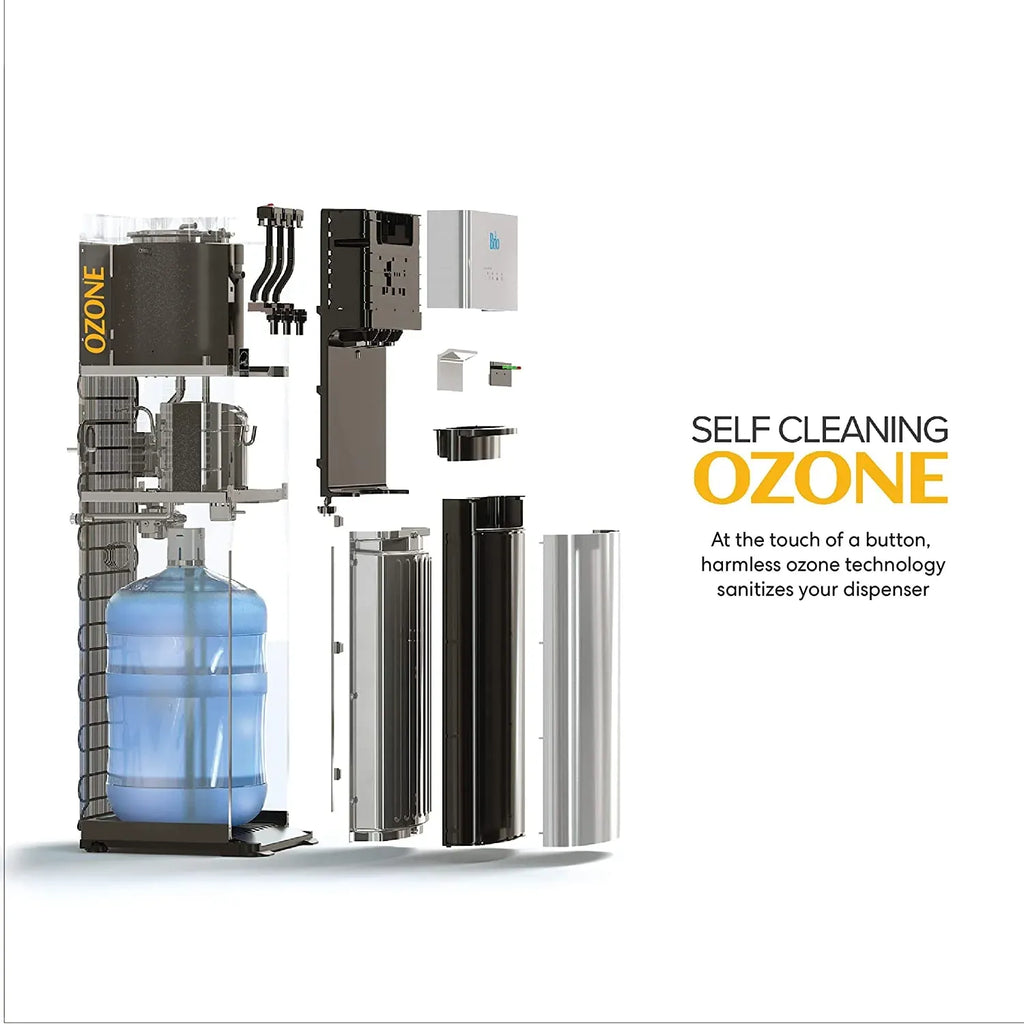 Self-Cleaning Bottom-Loading Water Cooler Dispenser with 3 Temperature Settings