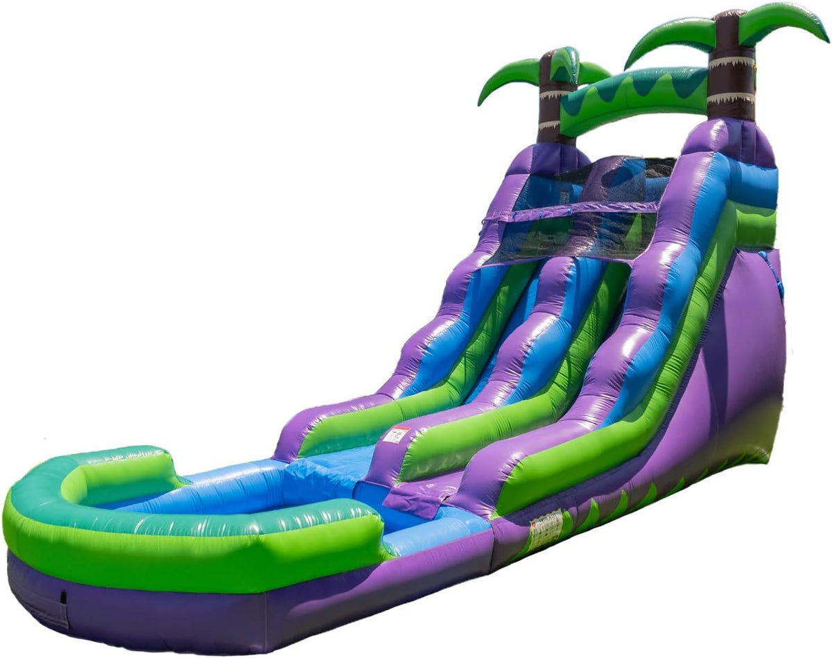 Inflatable Water Slide Bounce House with Blower - PVC Outdoor Party Slide