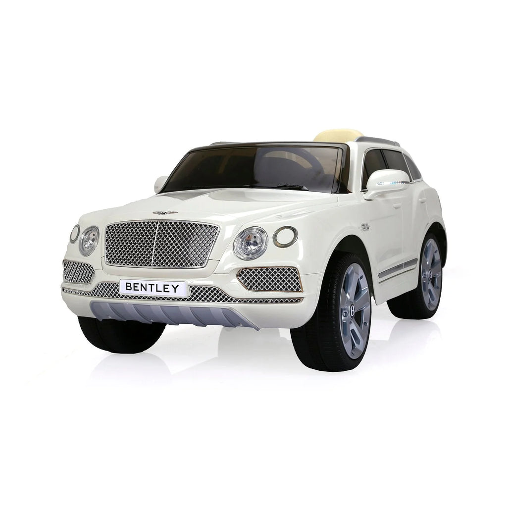 12V Licensed Bentley Bentayga Kids Ride On 1 Seater Car Rubber Tires Leather Seat With RC