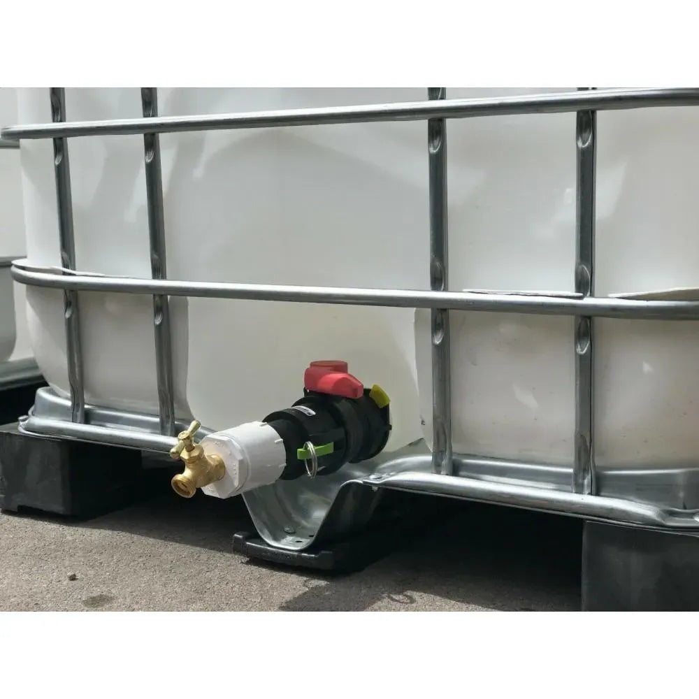 330-Gallon Food-Grade IBC Water Storage Container for Drinking Water and Rainwater Harvesting