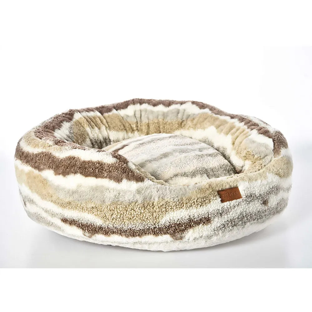 Plush Donut Dog Bed Pet Bed