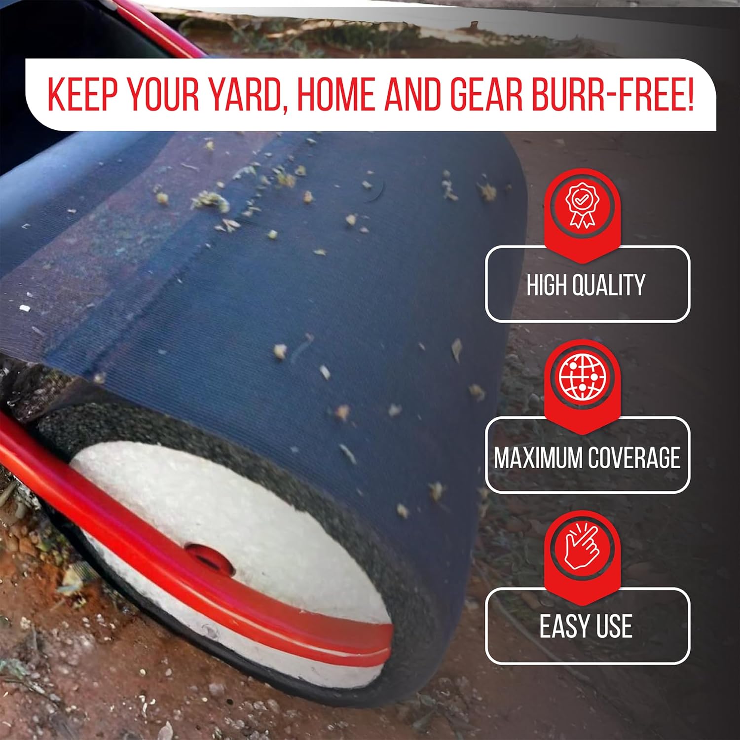 18-Inch Push Burr Roller Remover Yard Tool