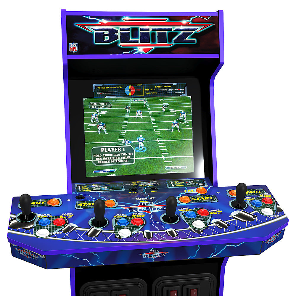 Retro Arcade Game Console with Riser and Lighted Marquee