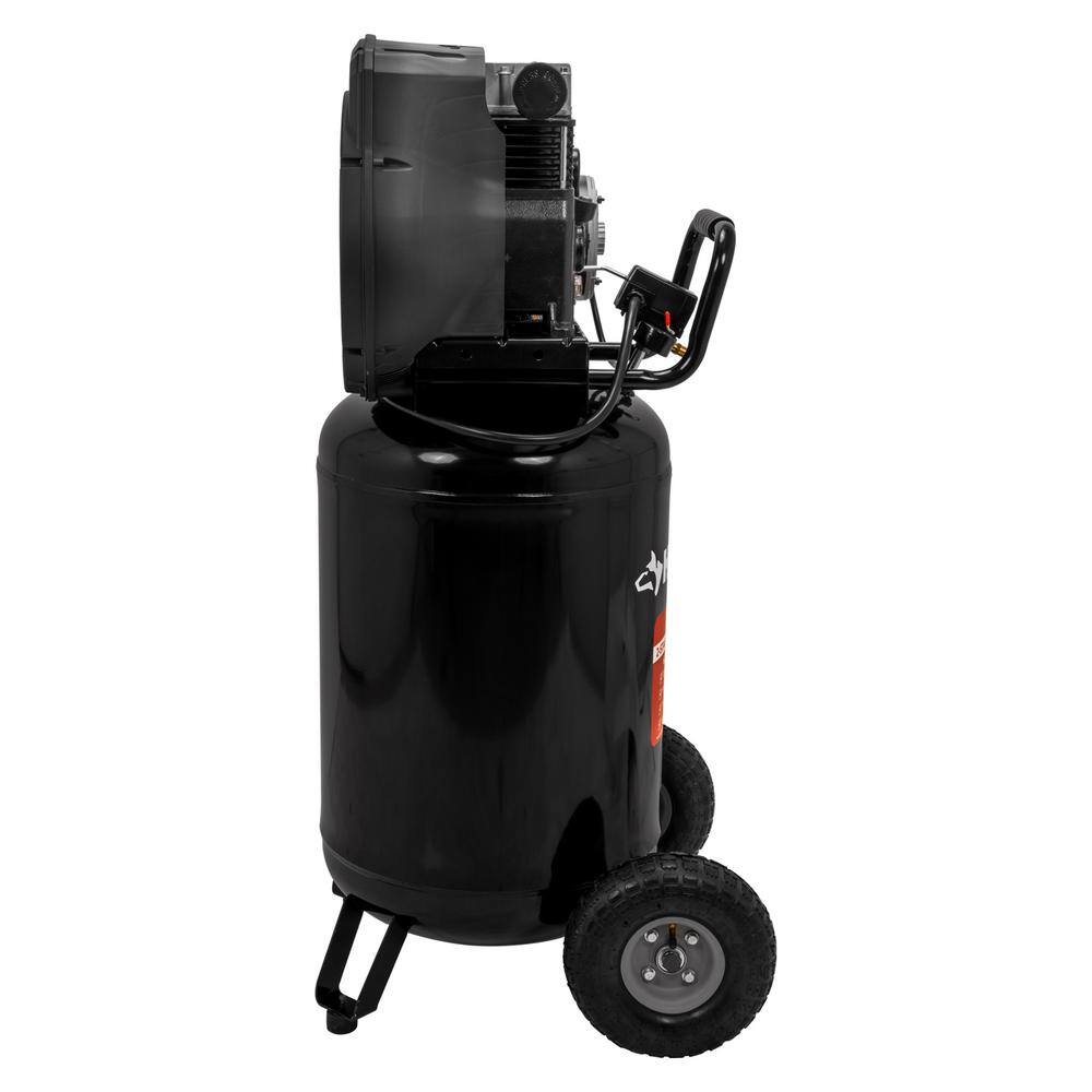 30-Gallon 175 PSI Oil-Lubricated Belt-Drive Portable Vertical Electric Air Compressor