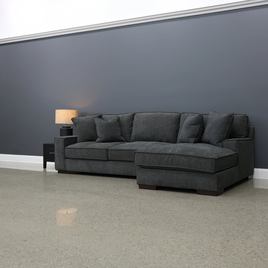 Gembrook RHF Sofa Chaise Dark Grey