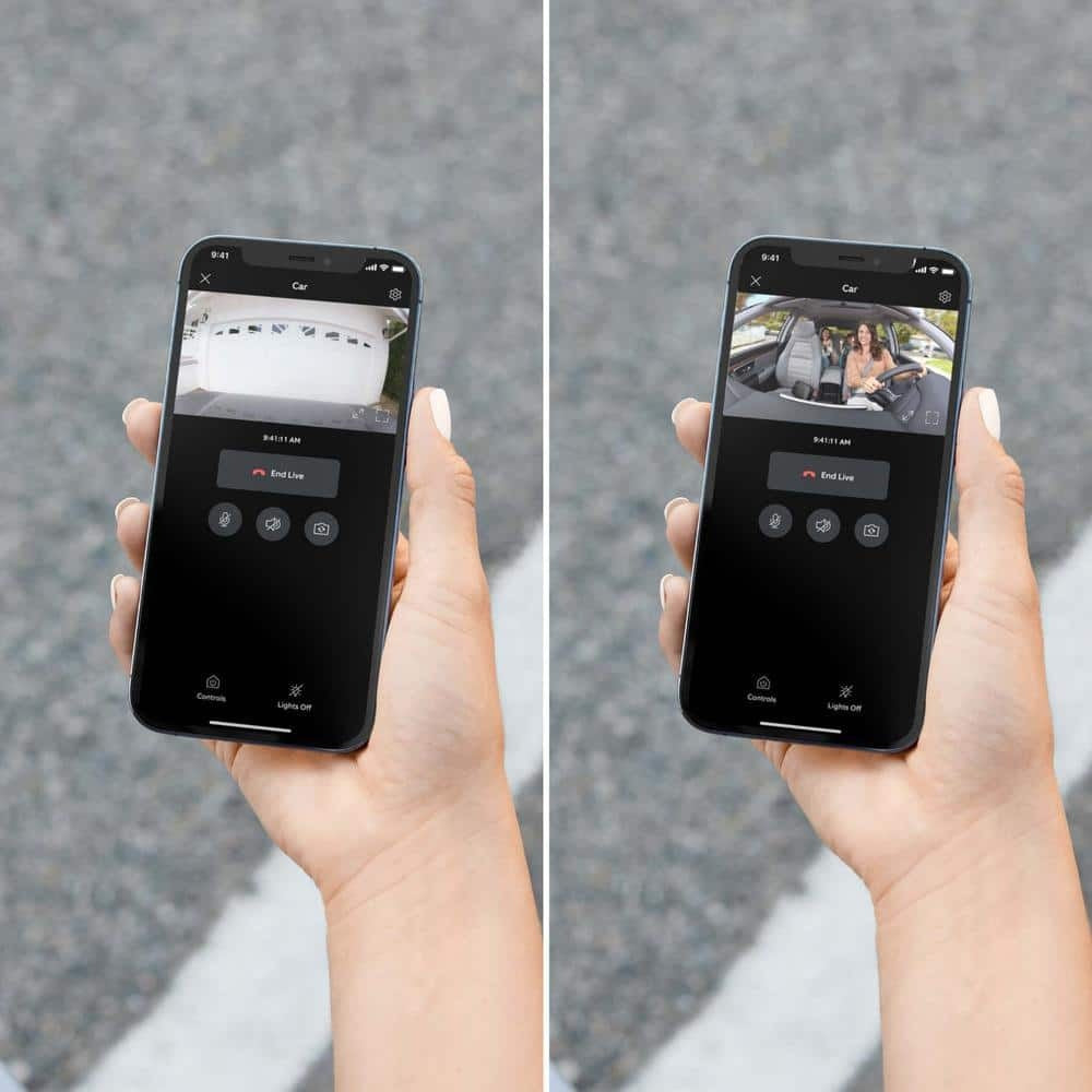 Dual-Facing HD Vehicle Security Camera with Night Vision and Motion Alerts