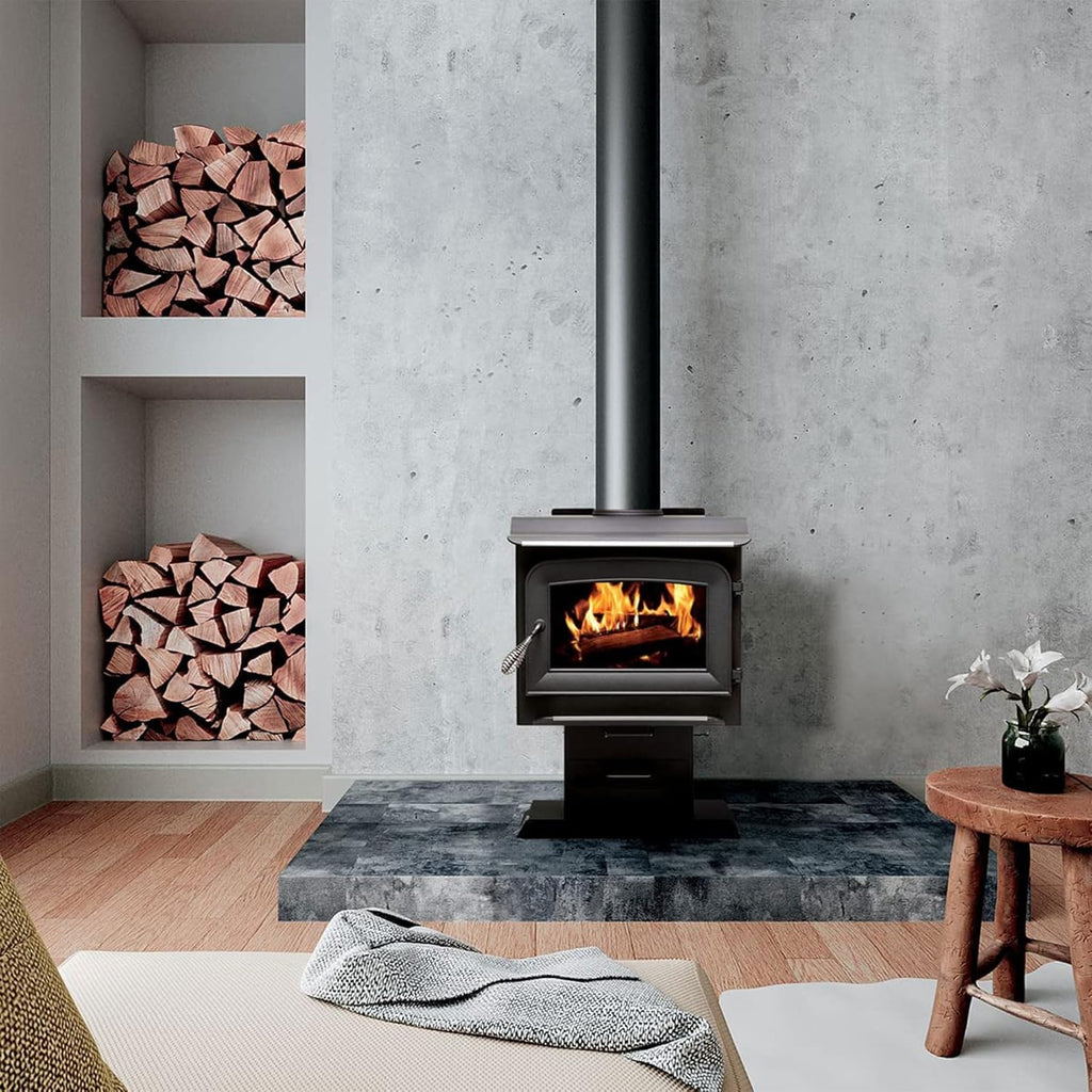 1200 Sq. Ft. Pedestal Wood Stove