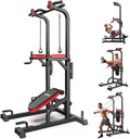 Adjustable Power Tower with Dip Station, Pull-Up Bar and Supine Board