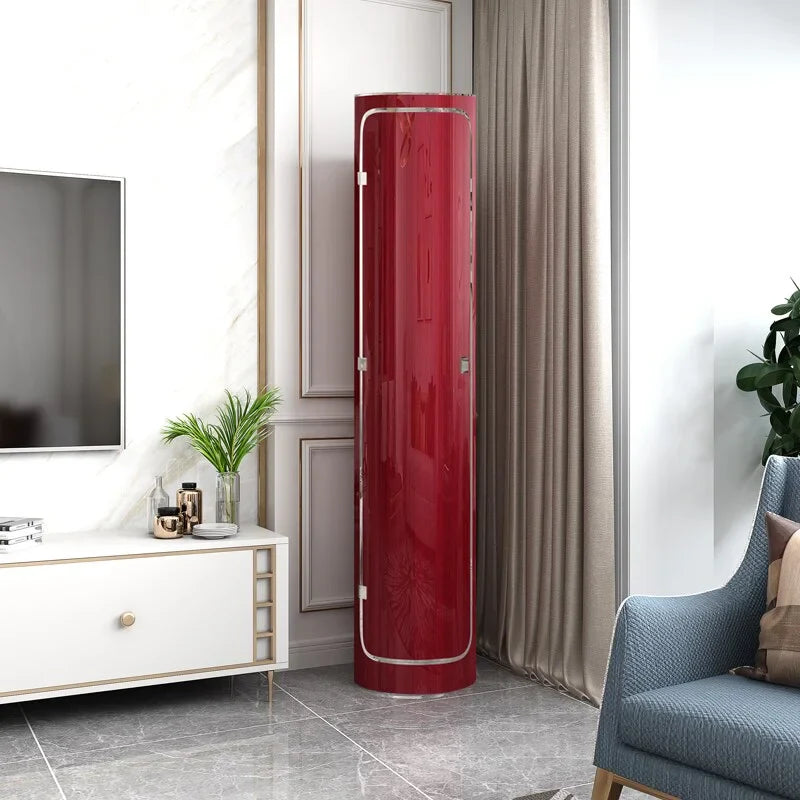 Large-Capacity Multi-Layer Rotating Shoe Cabinet with Mirror and Deodorizer