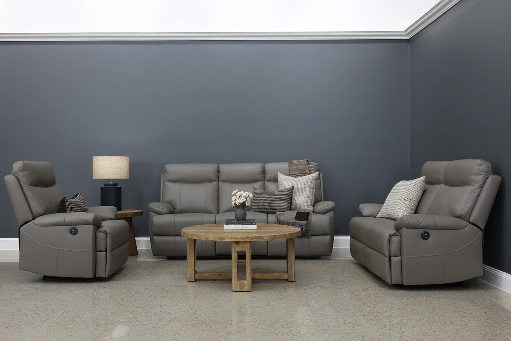 Seymour Electric Sofa Mocha Leather