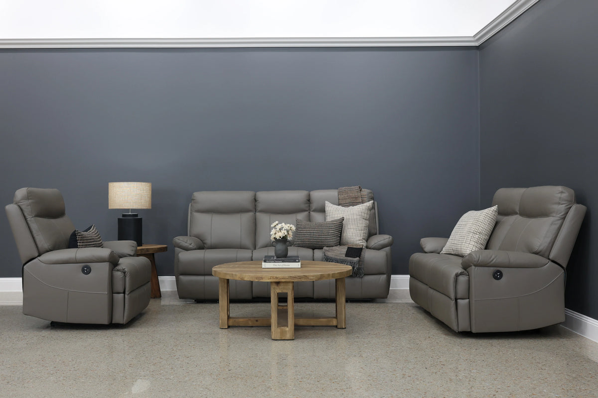 Seymour Electric Sofa Mocha Leather