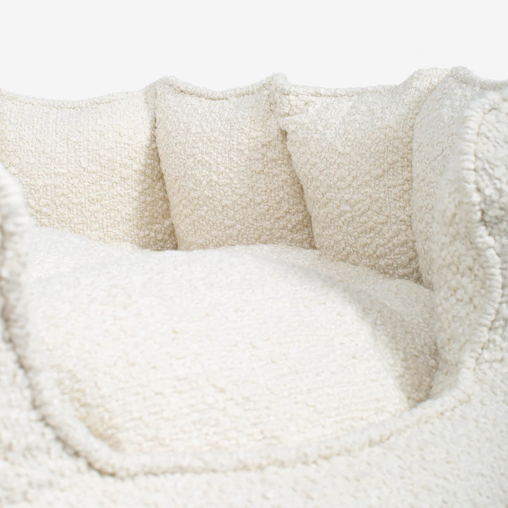 High Wall Bed For Dogs in Bouclé