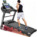 Folding Treadmill for Home with 15-Level Auto Incline, 300-Lb. Capacity and 10 MPH Speed