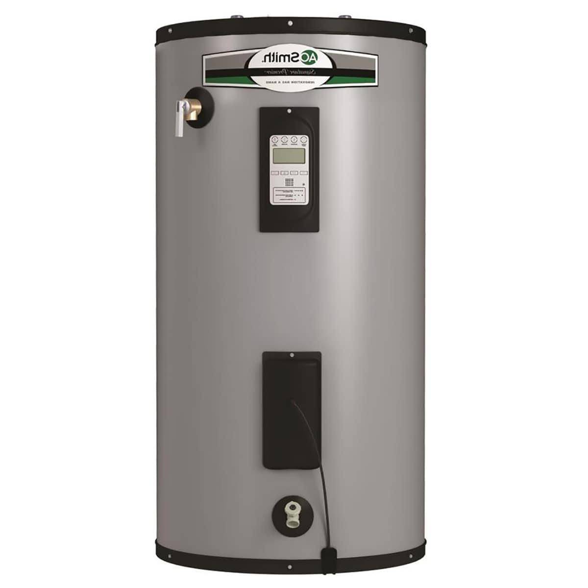 50-Gallon Short Electric Water Heater, 5500W, Dual Heating Elements