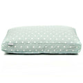 Dog Cushion in Duck Egg Spot