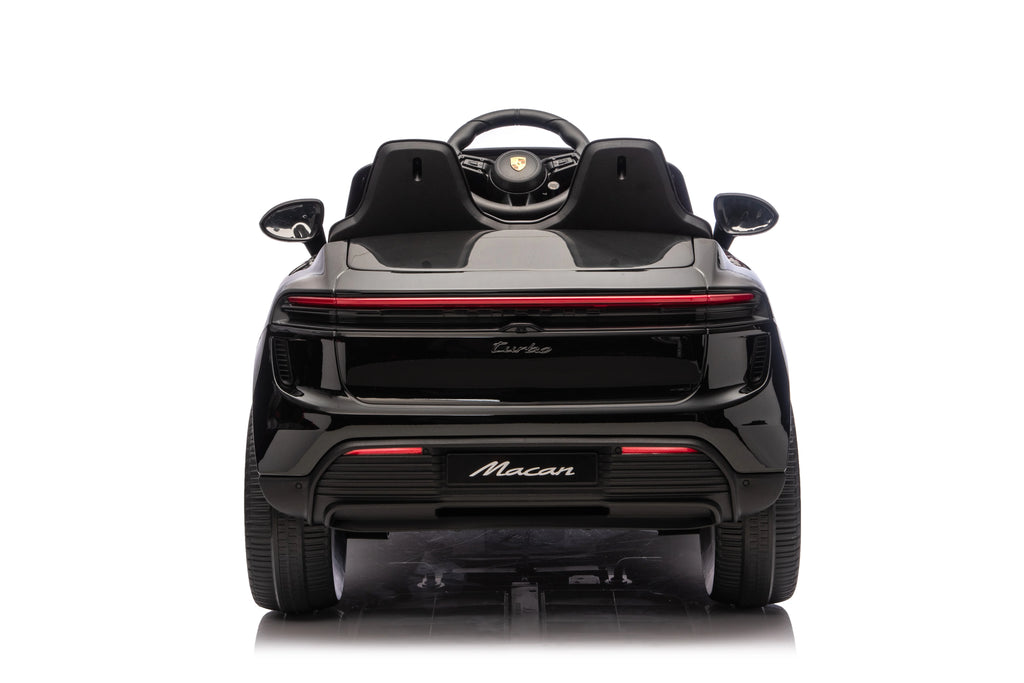 Licensed 24V Porsche Macan Turbo EV Kids Ride On One Seater cars, Rubber Tires, Leather Seat, with RC