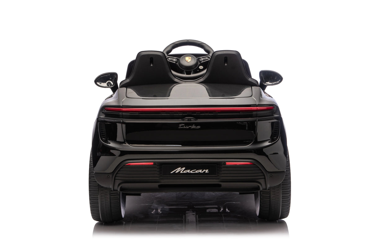 Licensed 24V Porsche Macan Turbo EV Kids Ride On One Seater cars, Rubber Tires, Leather Seat, with RC