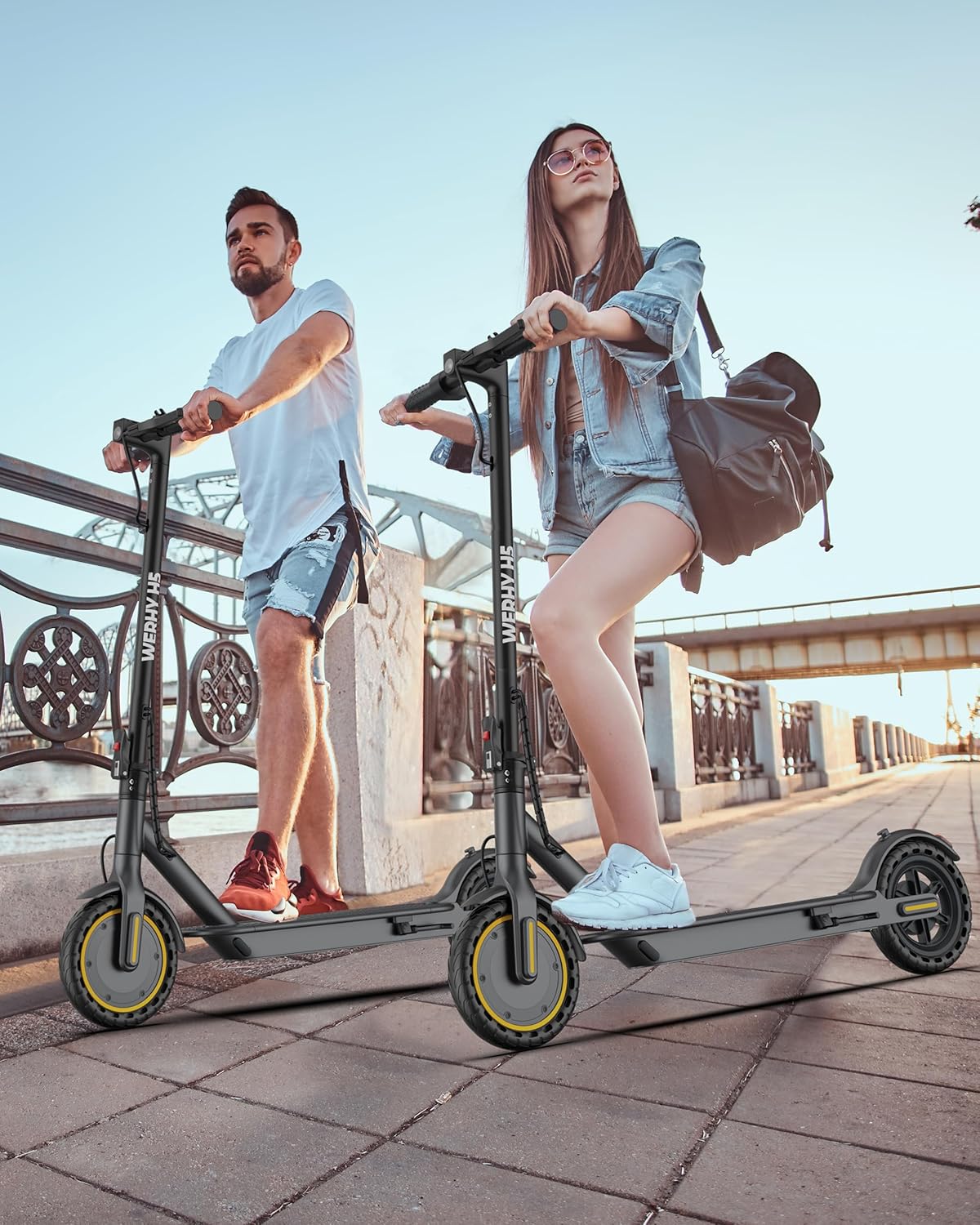 Electric Scooter - 350W/500W Motor, 22 Mph Top Speed