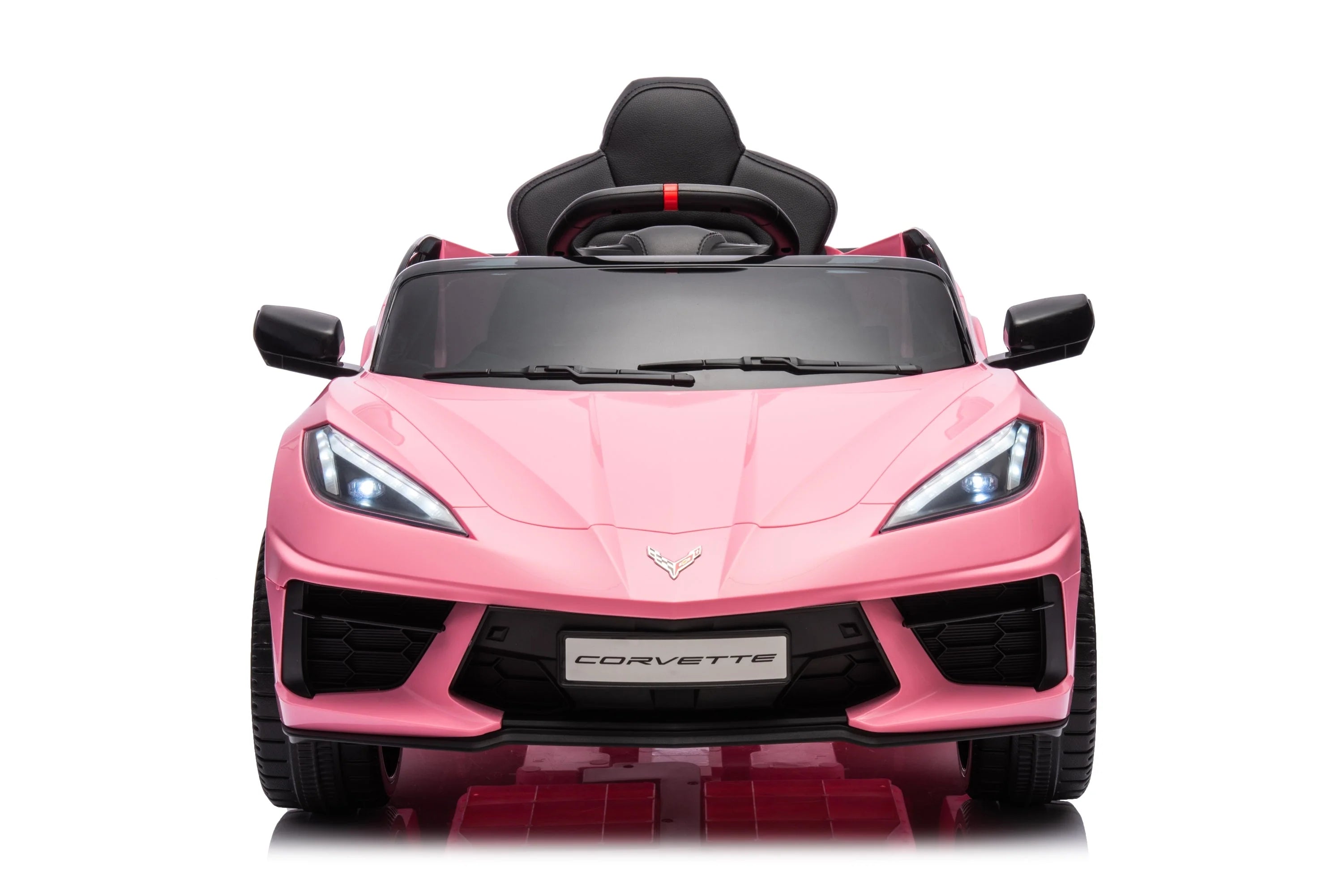 12V Chevrolet Corvette C8 Kids Ride On One Seater Electric Car with RC